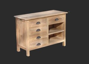 tv meubel met laden teak