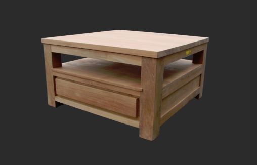 Salontafel 2 tops met 2 laden