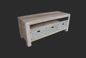 tv meubel met manden