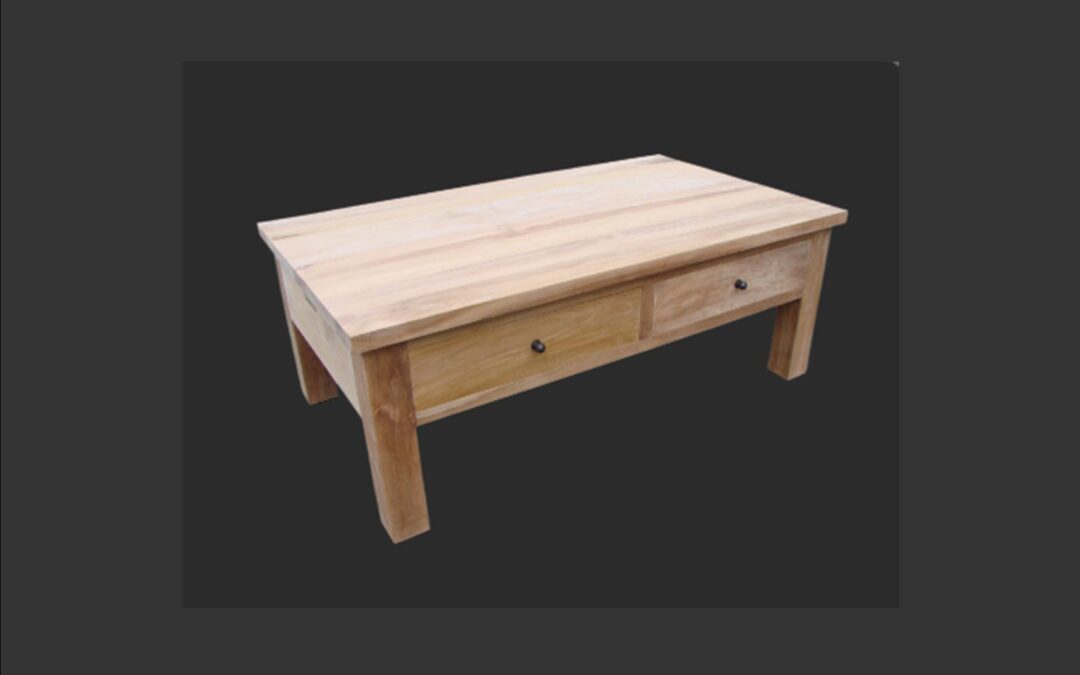 Salontafel met 2 laden