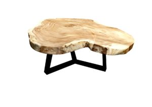 salontafel boomstamtafel meubelen teak Roeselare West-Vlaanderen