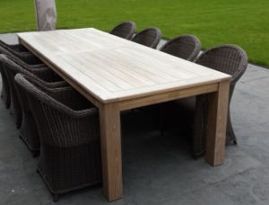 tuintafel teak 3m west-vlaanderen torhout roeselare kortrijk diksmuide