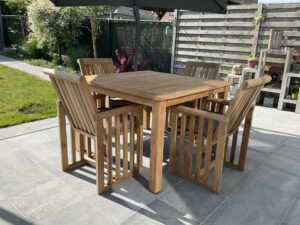 tuintafel teak 1,2mx1,2m Royal Batavia