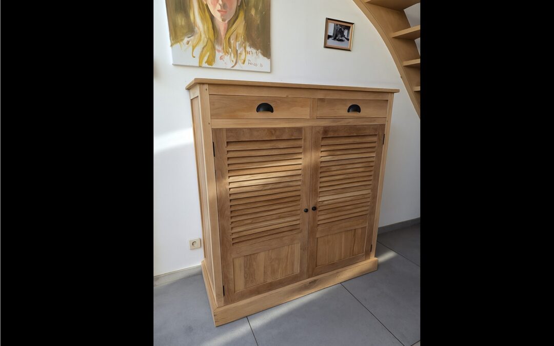 wandkast met louvredeuren art 7746