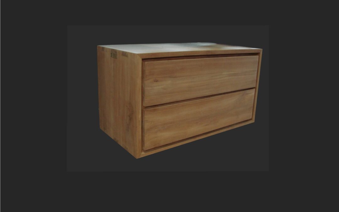 Lavabohangkast twee laden