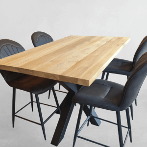 Bartafel met metaal sterpoot