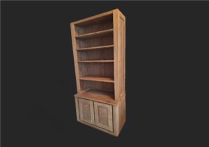 boekenkast bibliotheekkast teak