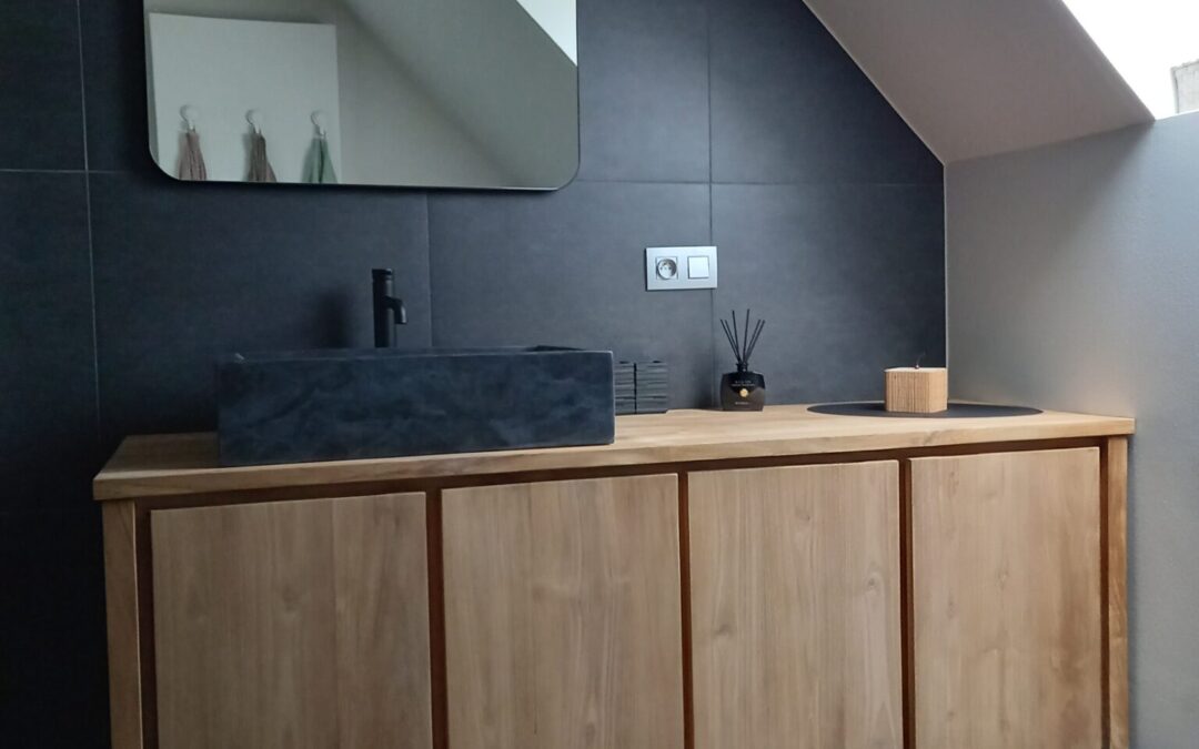 Lavabomeubel 4 deurs 2 kamers