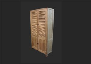 kast met louvredeuren