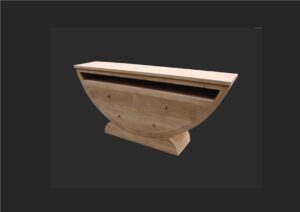 tv meubel half round