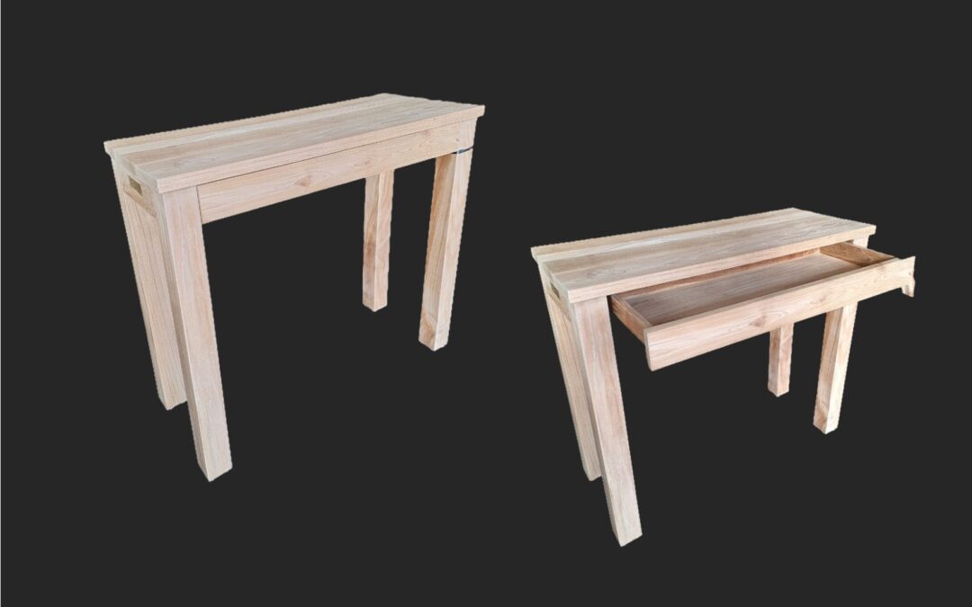 Console met verborgen lade