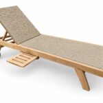 ligbed teak met sunthetische rottan