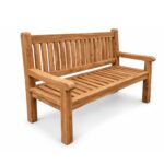 zware teak bank Kortrijk