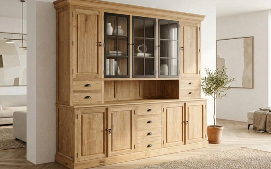 Vitrinekast met open kamer art 8088